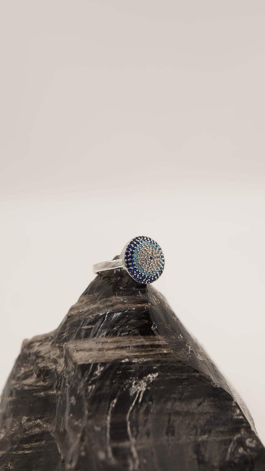 Işıltılı Zirkon Taşlı Ayarlanabilir Yüzük