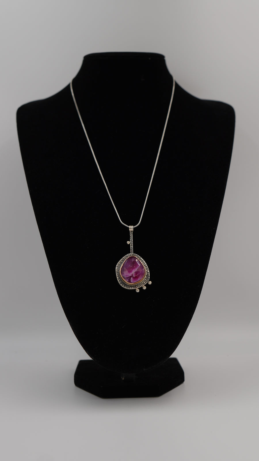 Özel Tasarım Brezilya Akik Taşlı Gümüş Kolye Ucu