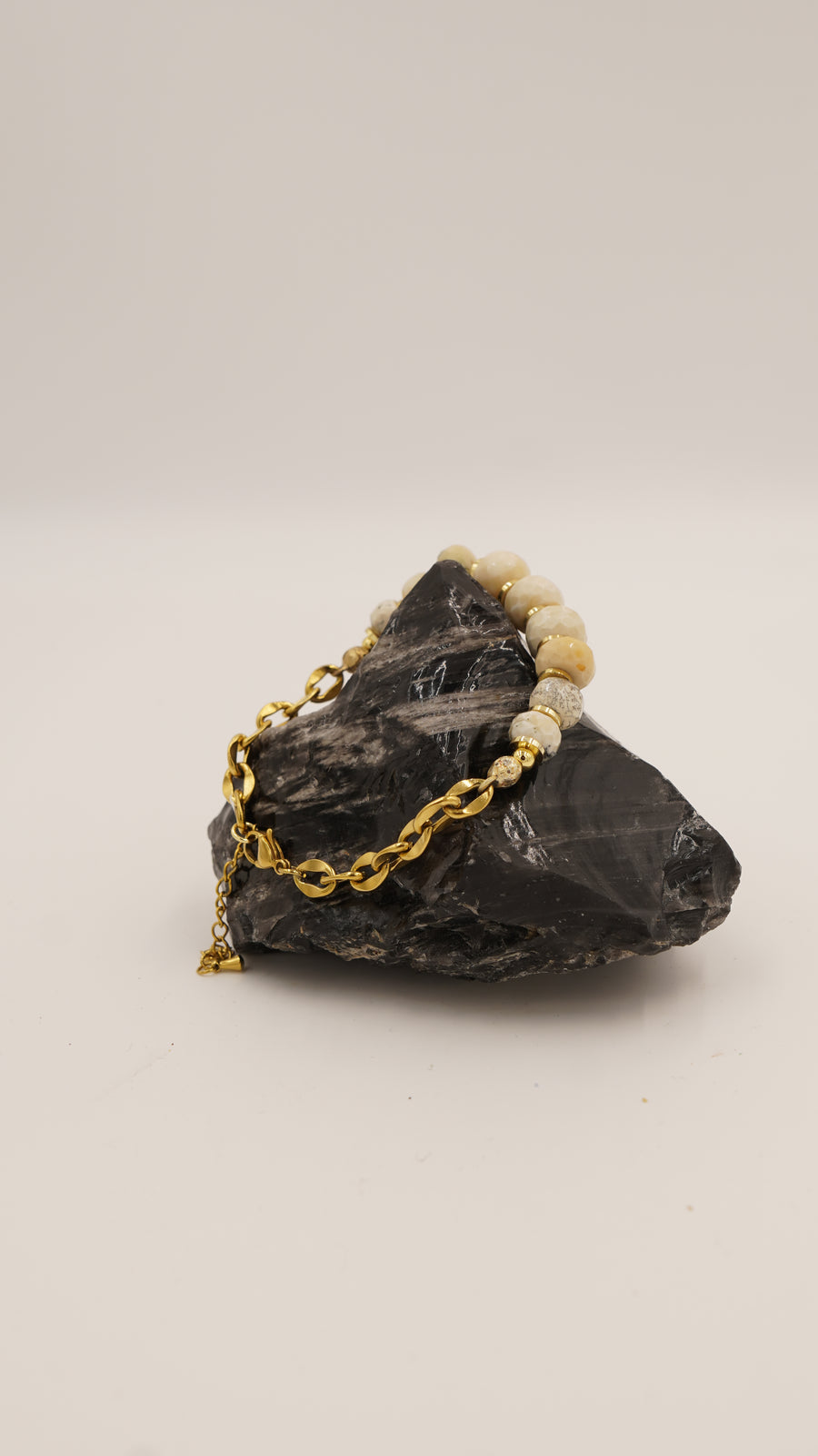 Opal Taşlı Bileklik – 1. Kalite, Çelik Metal (20 cm + 5 cm Uzatma)