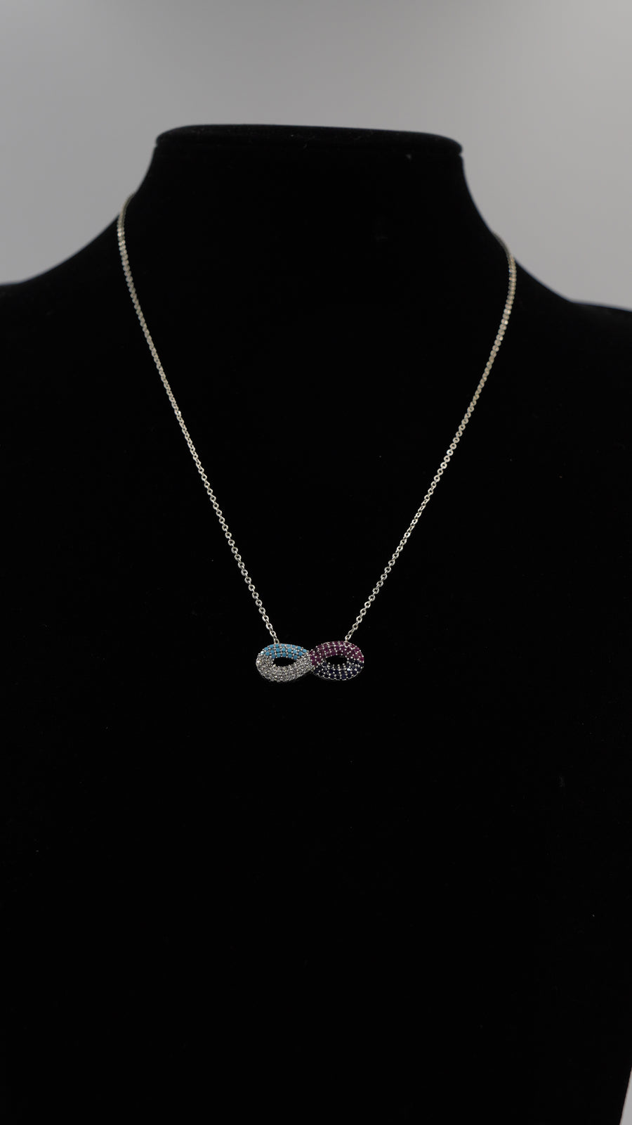 Sonsuzluk Sembollü Zirkon Taşlı VIP Çelik Kolye