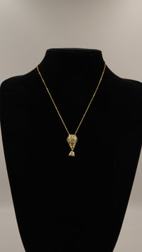 Balon Figürlü Zirkon Taşlı Kolye