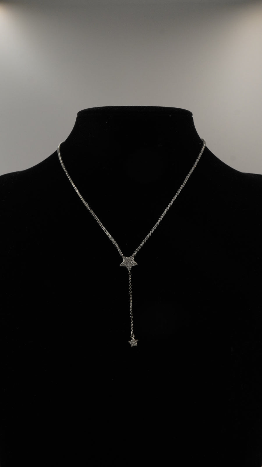 Yıldız Figürlü Zirkon Taşlı Y Kolye