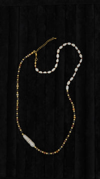 Barok İnci & Turmalin Tasarım Kolye