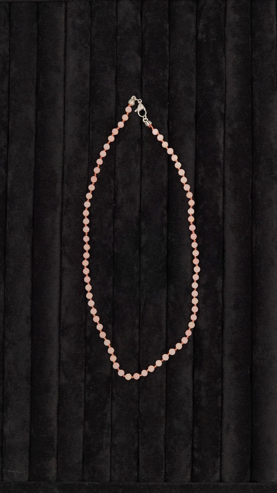 Pembe Quartz Doğal Taş Kolye / 3 Sarmal Bileklik