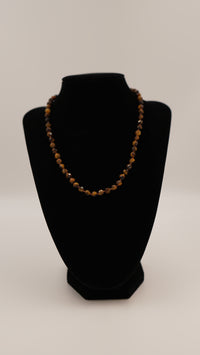 Kaplan Gözü Doğal Taş Kolye