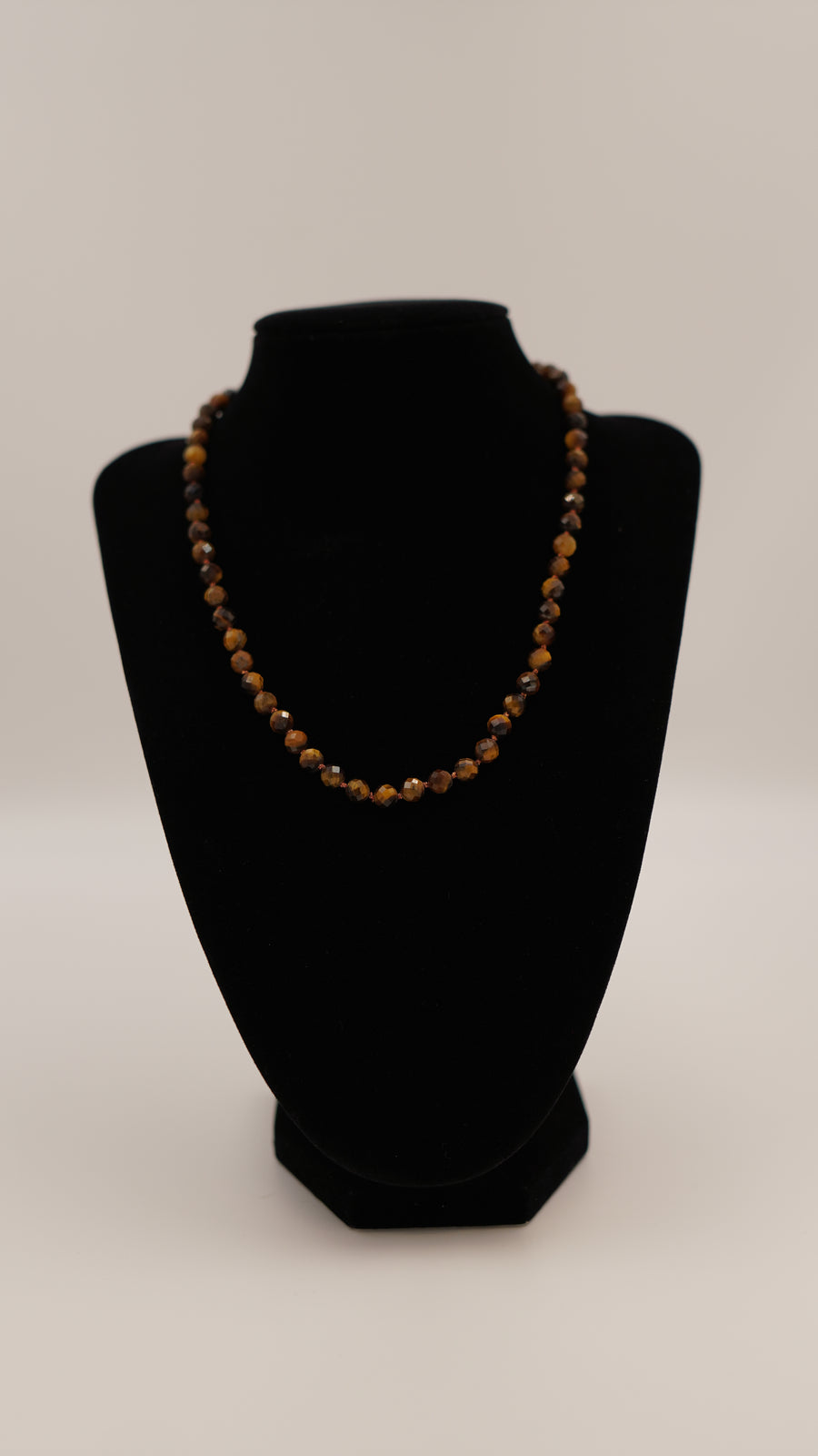 Kaplan Gözü Doğal Taş Kolye