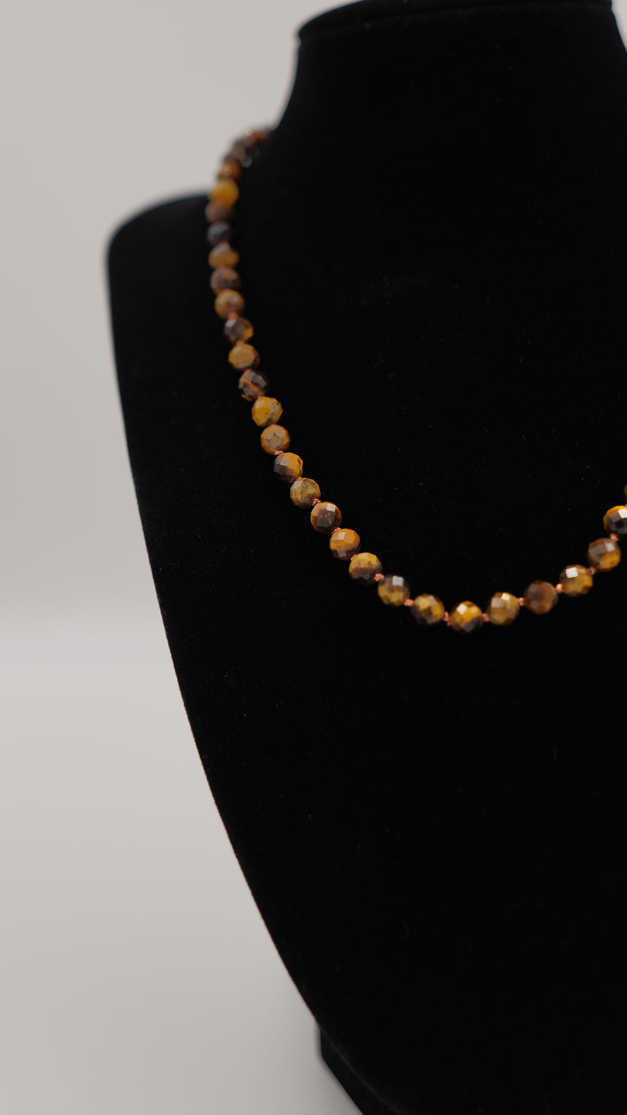 Kaplan Gözü Doğal Taş Kolye