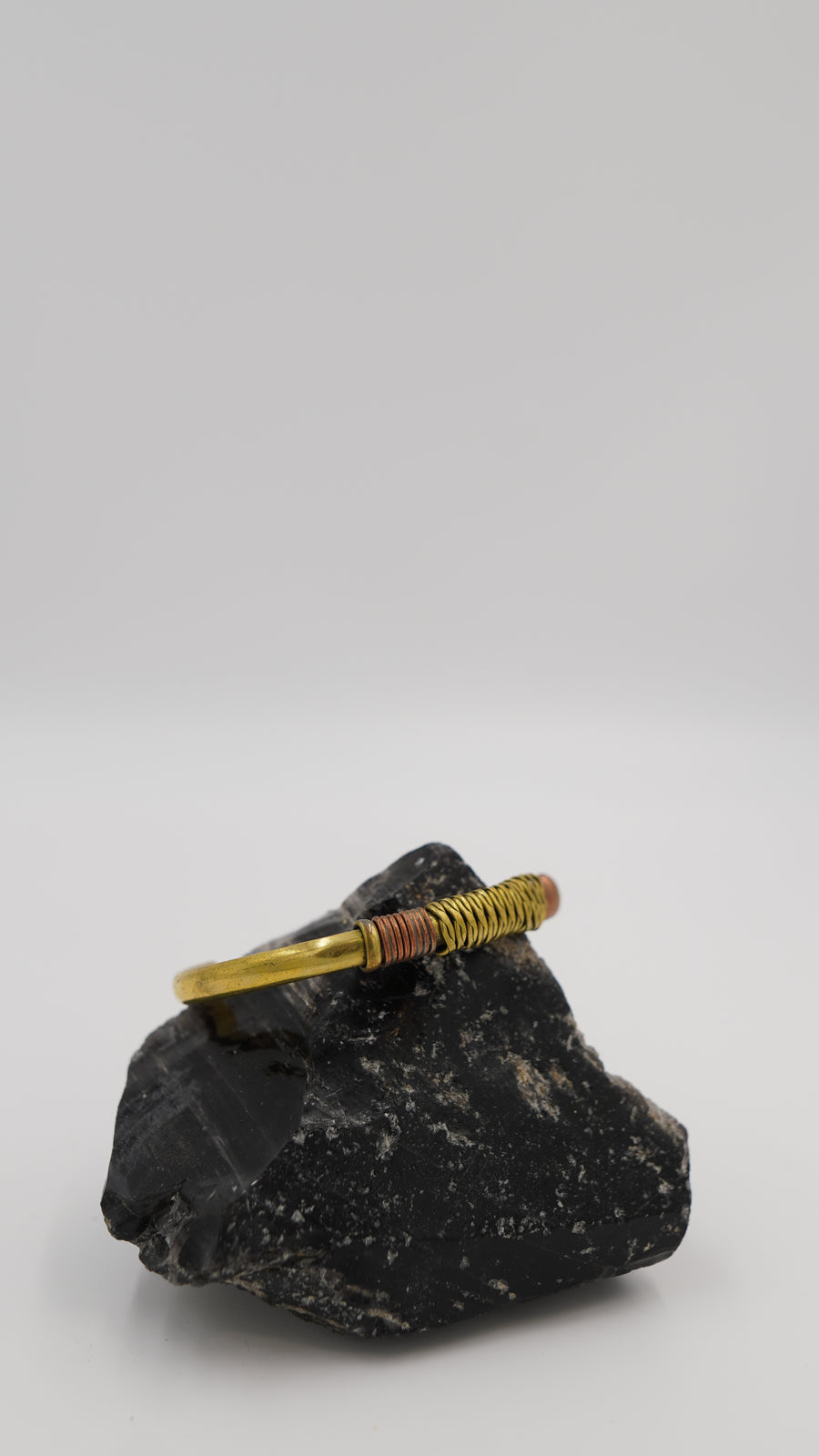 Bakır ve Sarı Pirinç Detaylı El Yapımı Bileklik