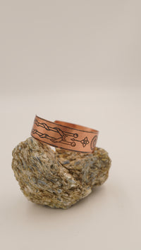 İçi Dolu El Yapımı Saf Bakır Bileklik – Ayarlanabilir