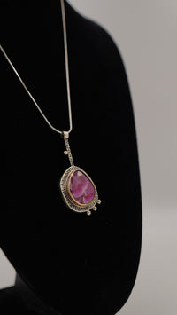 Özel Tasarım Brezilya Akik Taşlı Gümüş Kolye Ucu