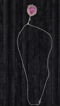 Özel Tasarım Brezilya Akik Taşlı Gümüş Kolye Ucu