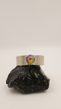 Mix Taşlı Saf Bakır Bileklik – 18 Ayar Rodyum Altın Kaplama, 1. Kalite Taş