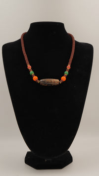 Yeşim & Mercan Detaylı Ayarlanabilir Otantik Kolye