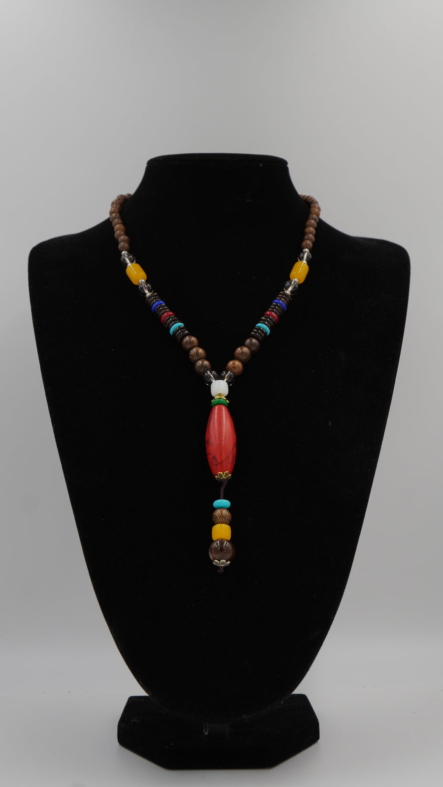 Dumanlı Quartz & Ay Taşı Detaylı Otantik Kolye