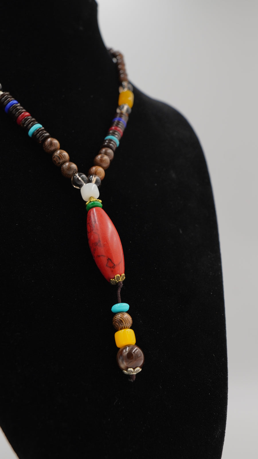 Dumanlı Quartz & Ay Taşı Detaylı Otantik Kolye