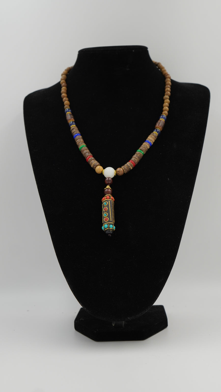 Turkuaz & Mercan Detaylı Otantik Doğal Taş Kolye