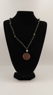 Rune Pusula Doğal Taşlı Kolye