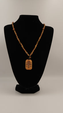 Rune Odaklanma Doğal Taşlı Kolye