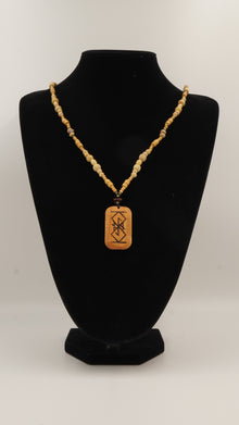 Rune Şahin Gözü Doğal Taşlı Kolye