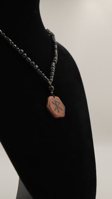 Rune Aşk Doğal Taşlı Kolye