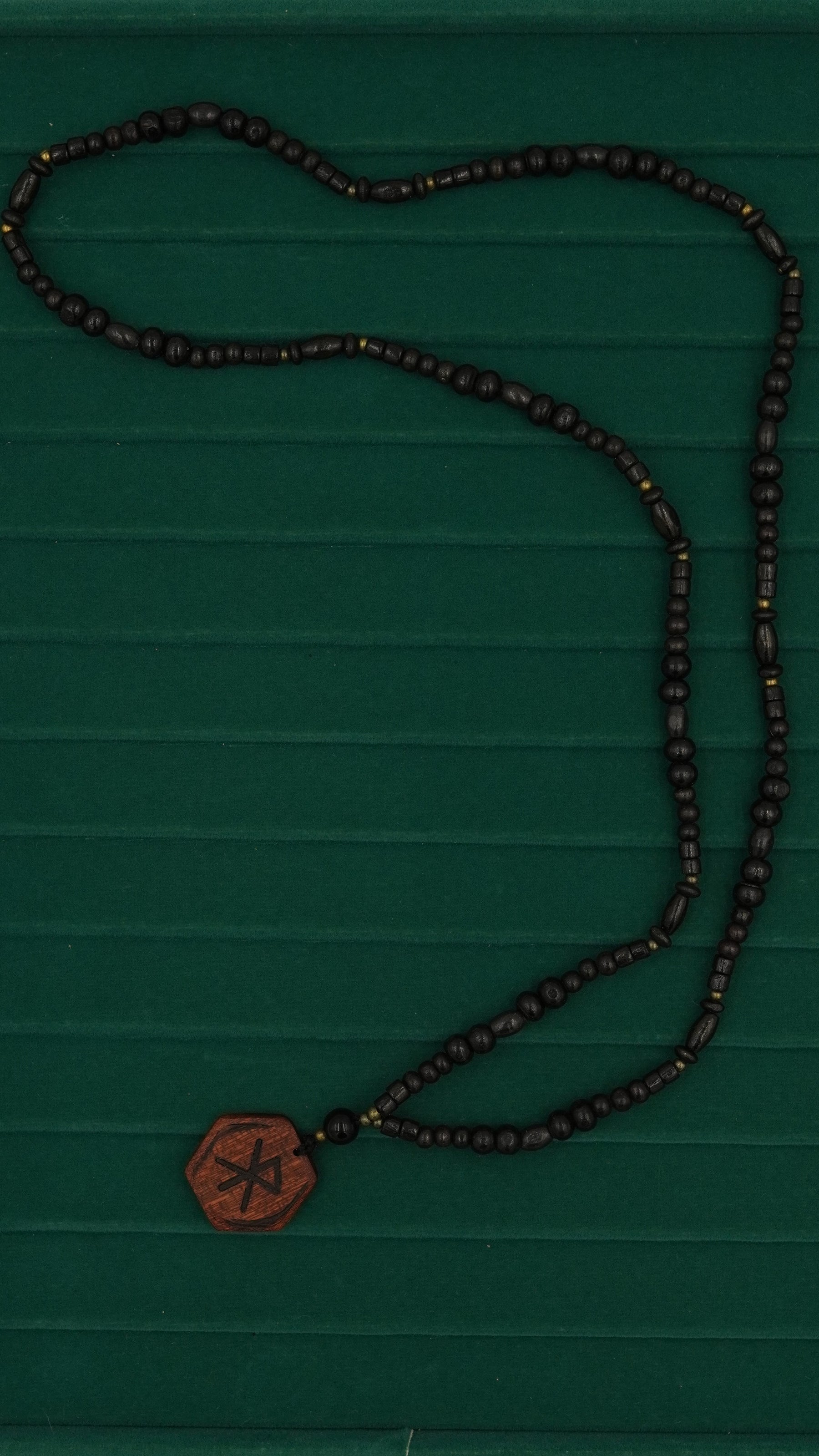 Rune Aşk Doğal Taşlı Kolye