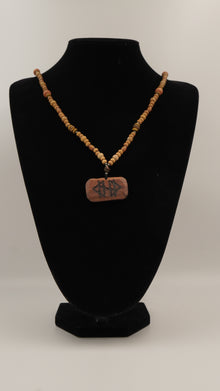 Rune Koruma Doğal Taşlı Kolye