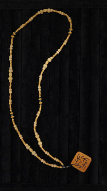 Rune İyi Şans Doğal Taşlı Kolye