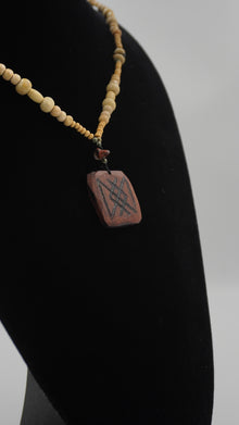 Rune Şifa Doğal Taşlı Kolye