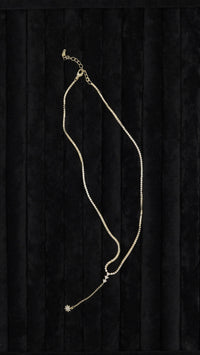 Zirkon Taşlı Y Model Kolye