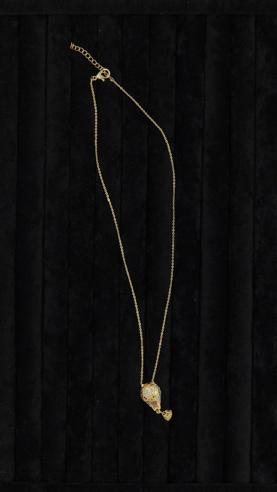 Balon Figürlü Zirkon Taşlı Kolye