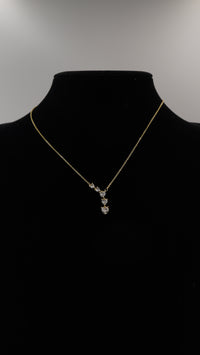 Damla Figürlü Zirkon Taşlı Y Kolye – Hayalet Model