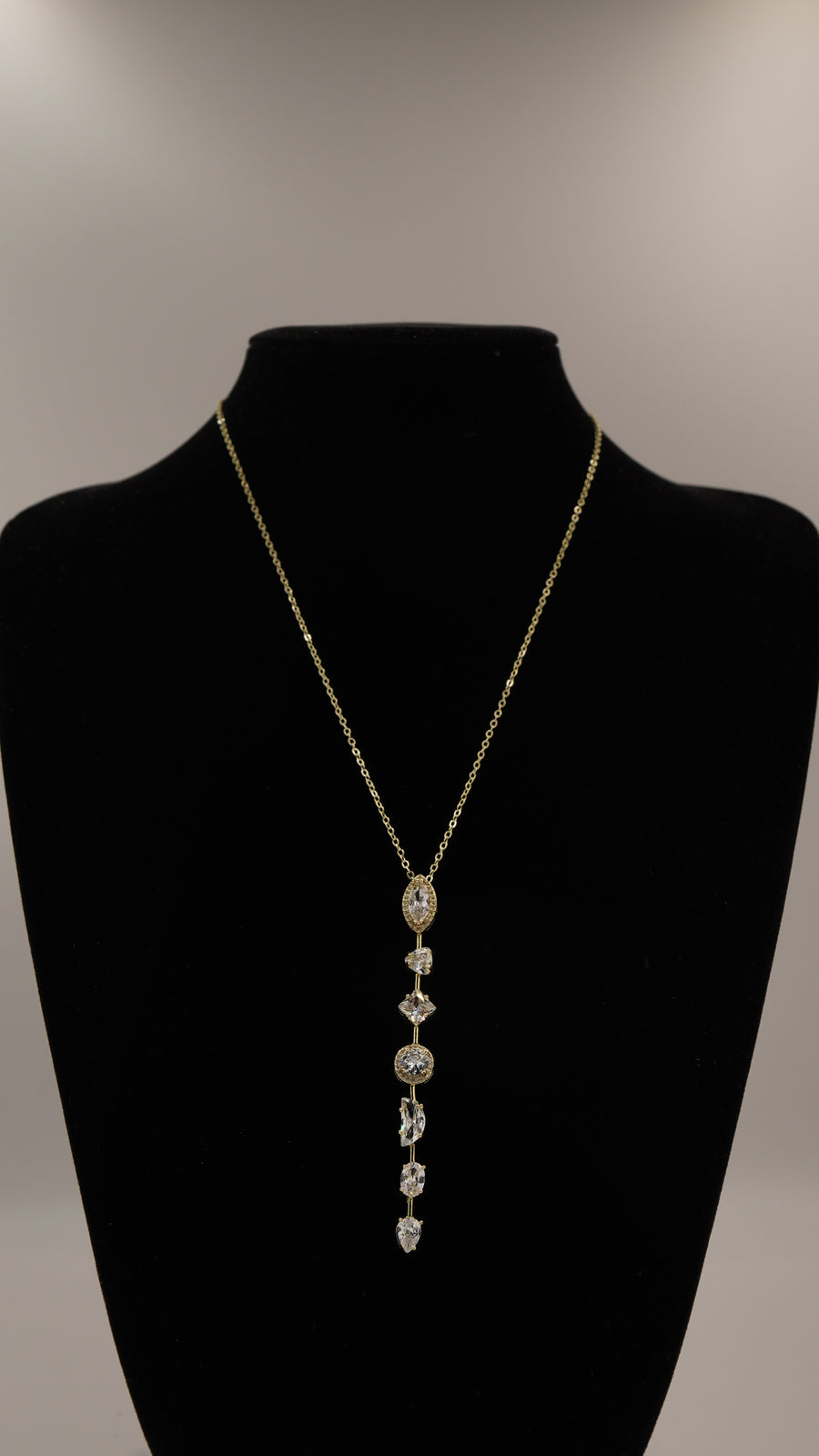 Zirkon Taşlı Y Kolye