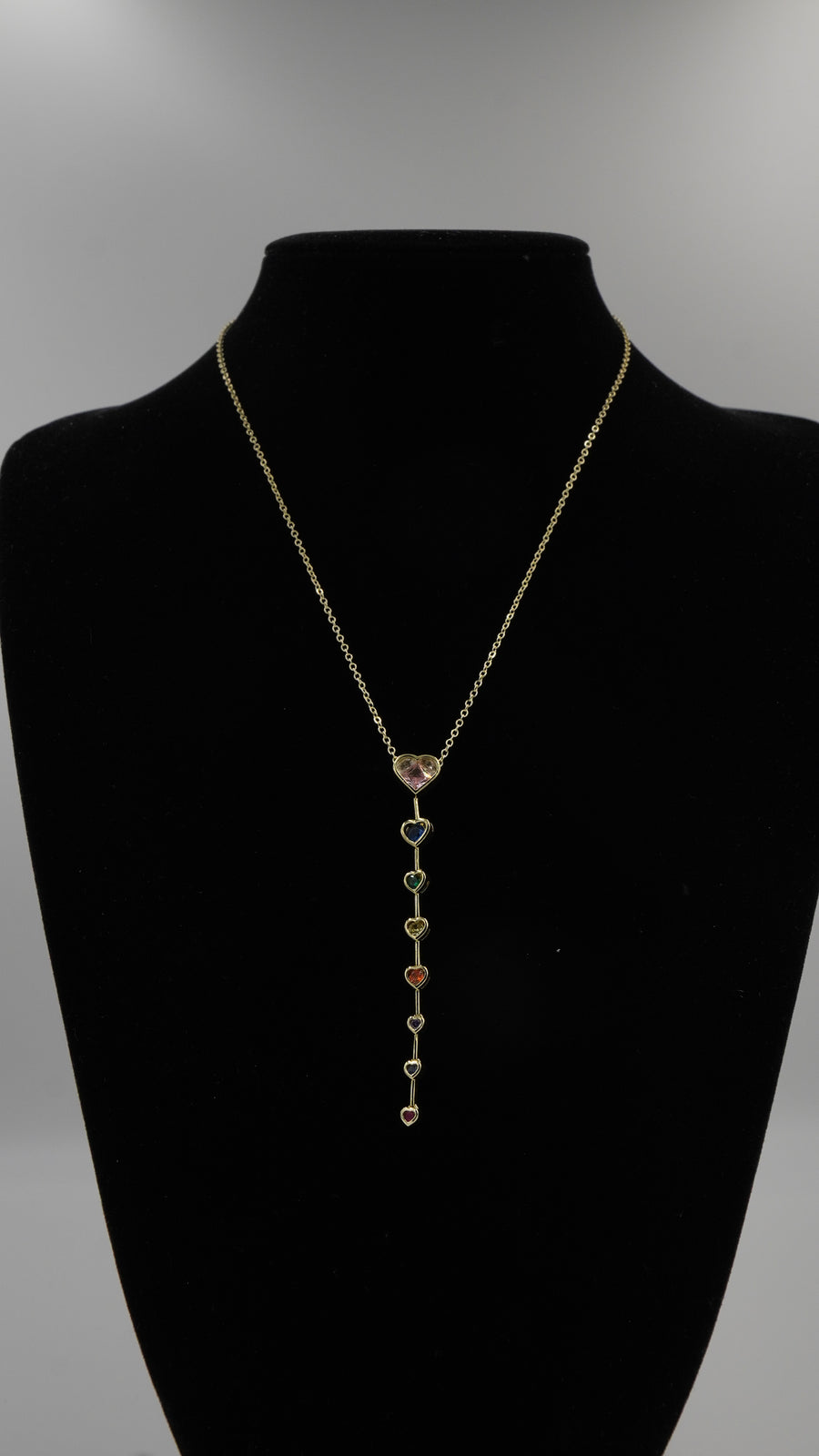 Renkli Zirkon Taşlı Y Kolye