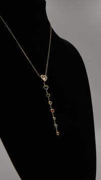 Renkli Zirkon Taşlı Y Kolye