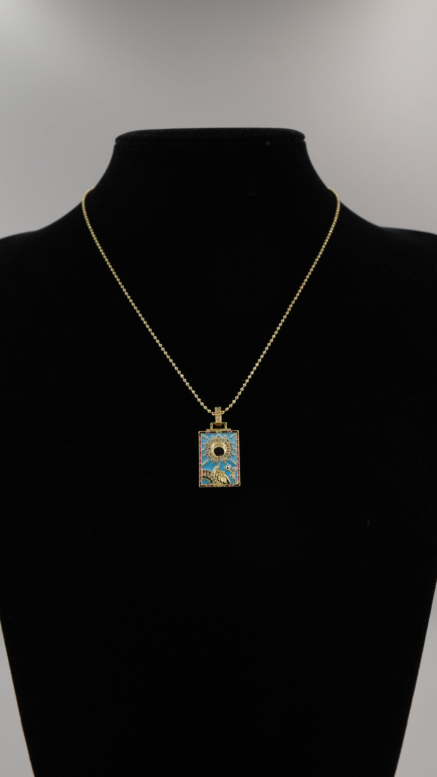 Tarot Kartı Figürlü Kolye