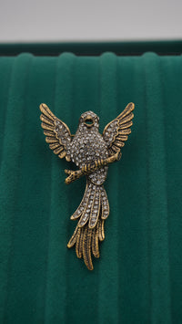 Zirkon Taşlı Anka Kuşu Broş