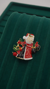 Kardan Adam Figürlü Pirinç Broş