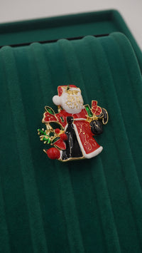 Kardan Adam Figürlü Pirinç Broş