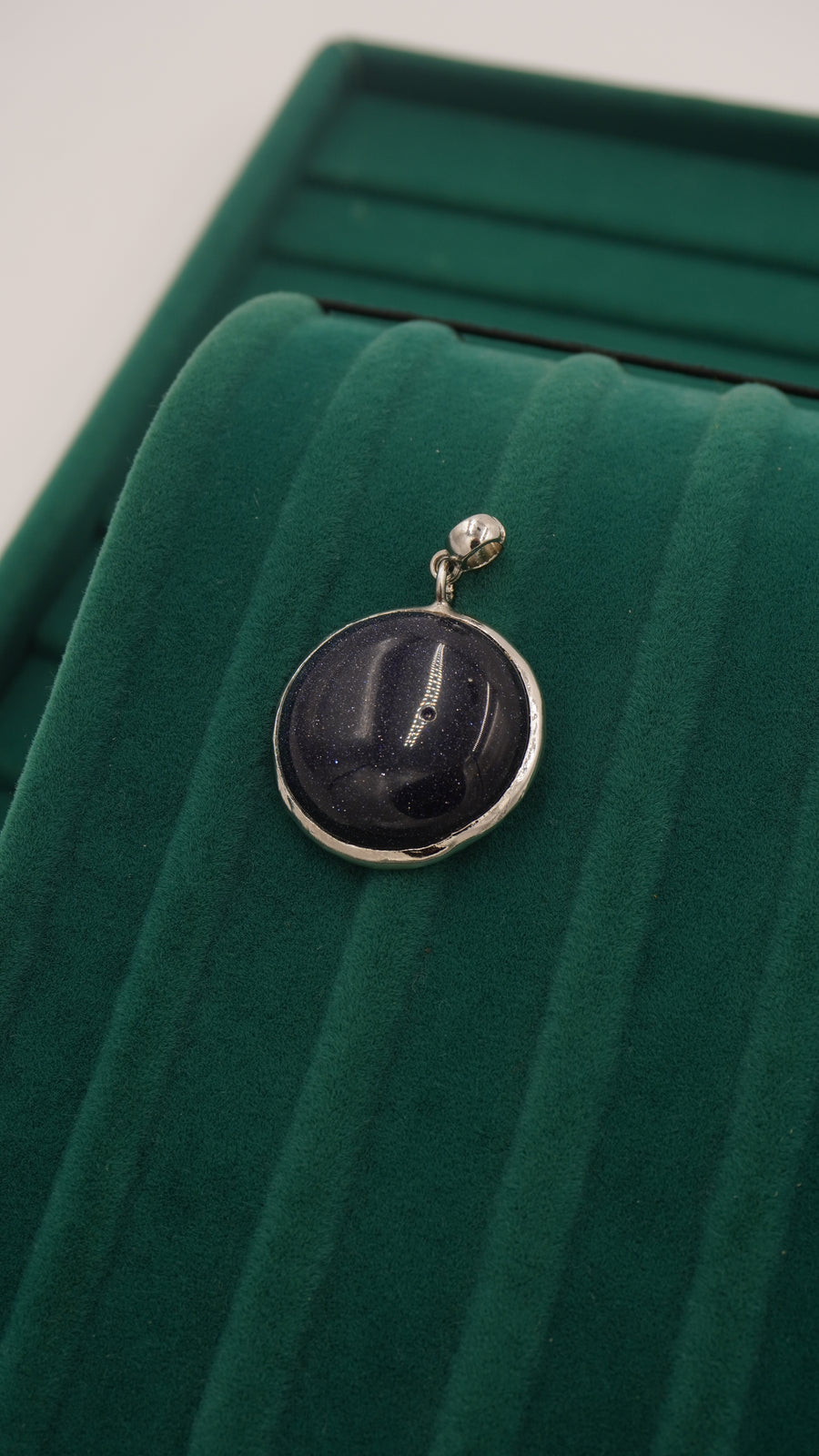 Yıldız Taşlı Özel Yapım Bakır Kolye Ucu