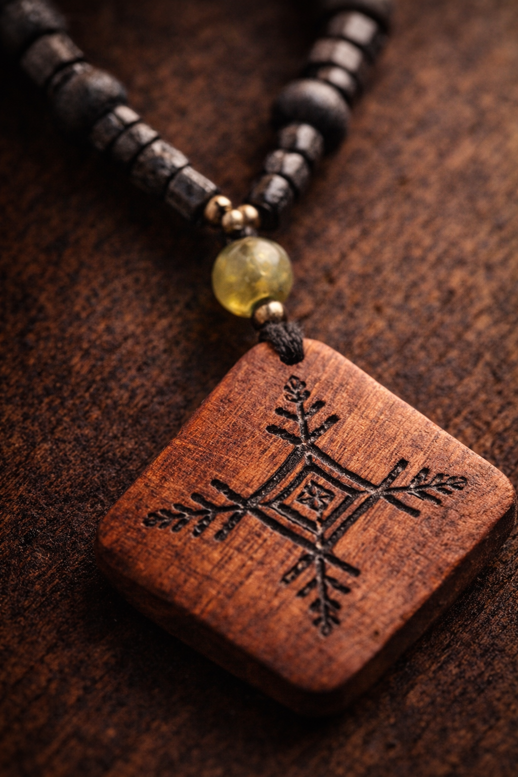 Rune Enerji Doğal Taşlı Kolye