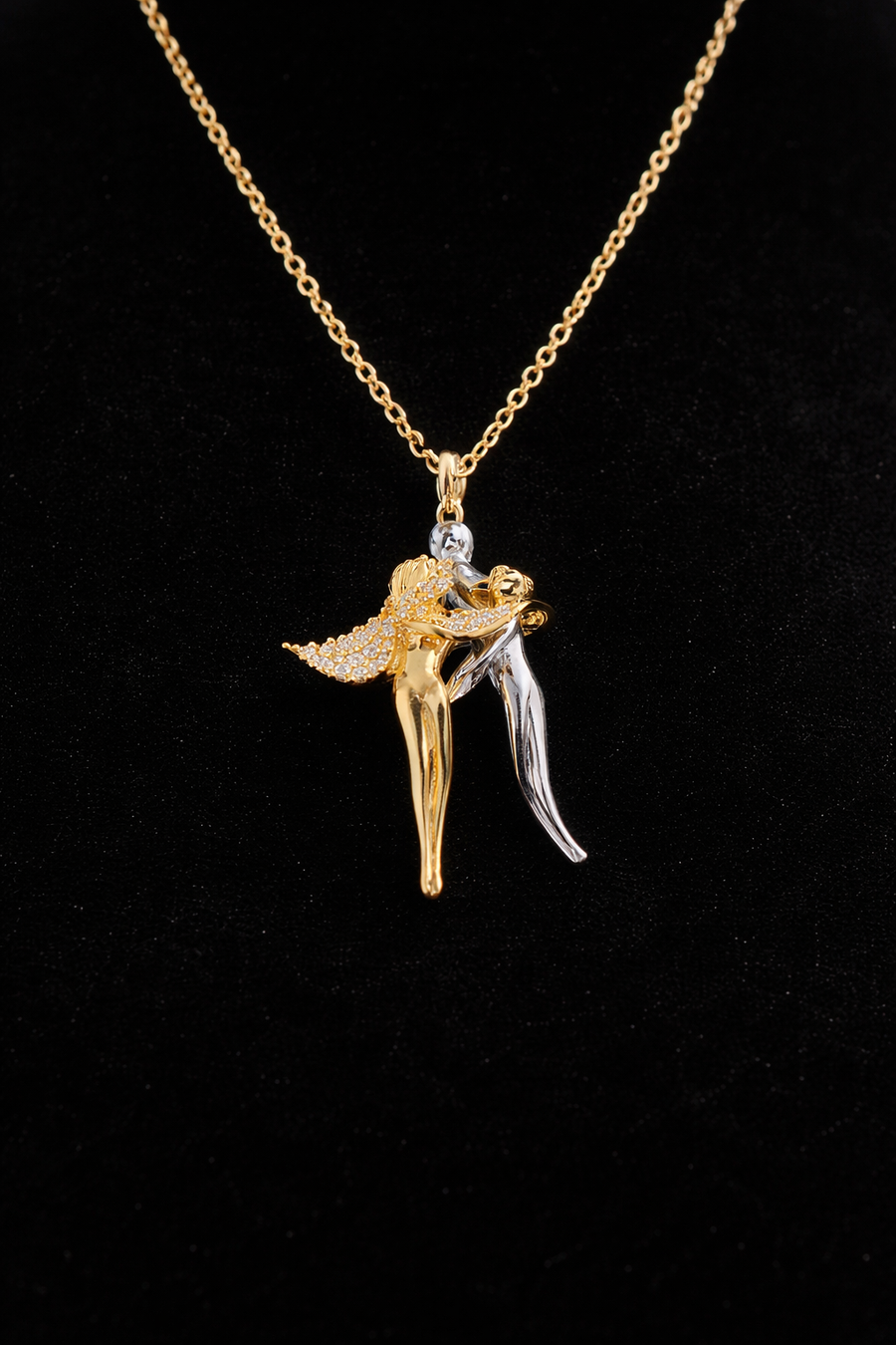 Çift Figürlü Sevgili Kolyesi